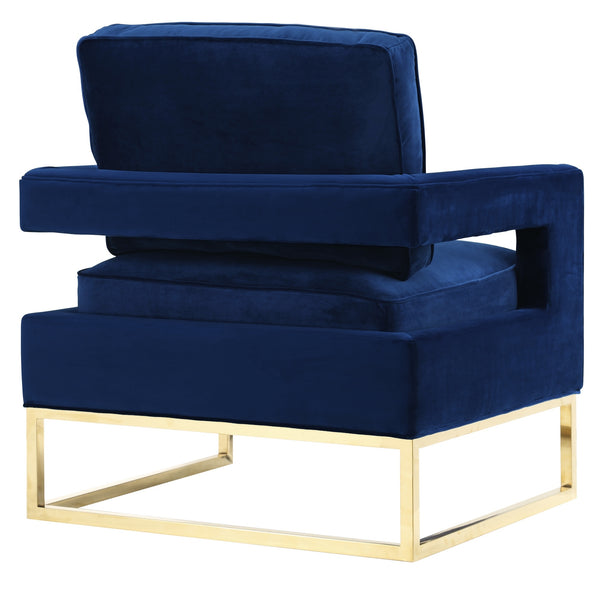 Avery Navy Velvet Chair