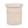 Selah Outdoor Stool in Beige - Stain-Resistant Concrete