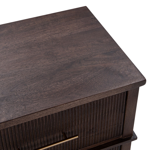 Westlake Solid Wood 2Dwr Nightstand - Kona Brown