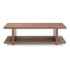 Miri Coffee Table in Walnut with Open-Shelf Design