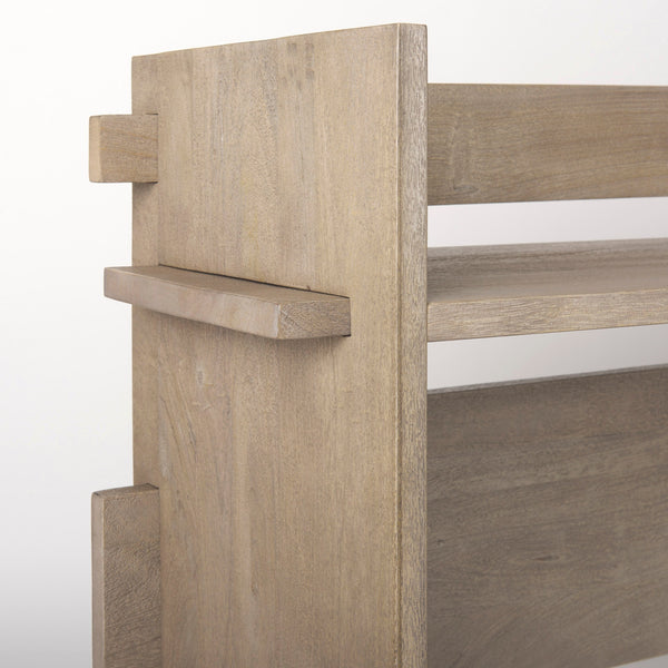 Aida Light Gray Wood Console Table