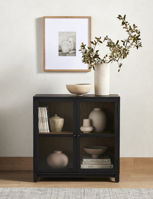 Millie Small Cabinet In Drifted Matte Black