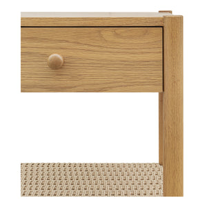 Moe's Millie Nightstand Natural with Drawer