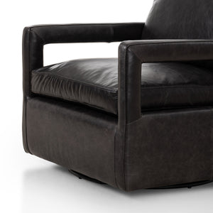 Olson Swivel Chair In Sonoma Black