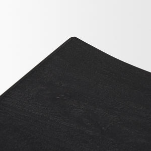 Taniel Textured Black Wood w/ Black Metal Counter Stool