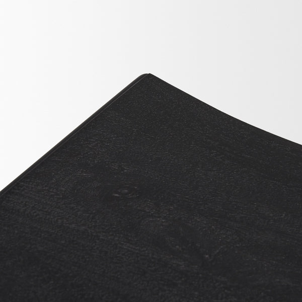 Taniel Textured Black Wood w/ Black Metal Counter Stool