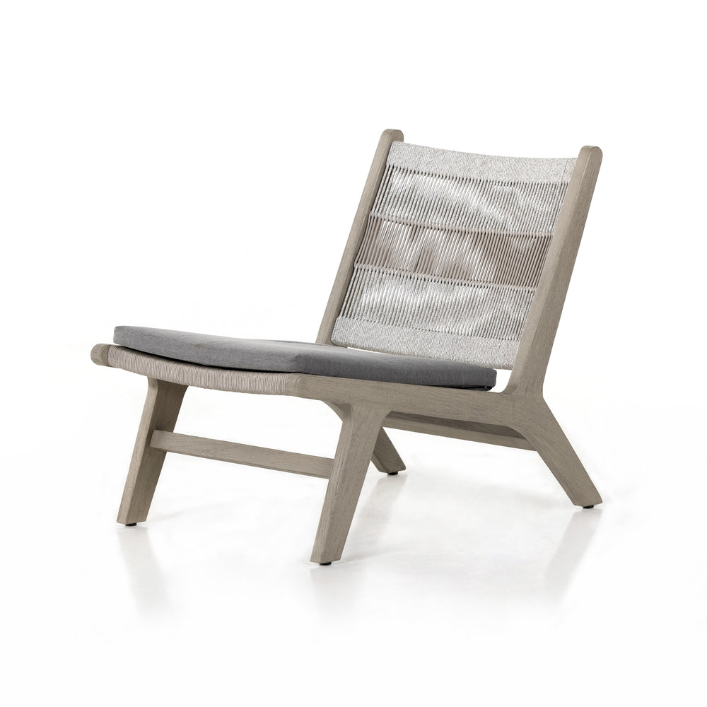 Julian Outdoor Chair In Weathered Grey