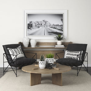 Aida Light Brown Wood Console Table