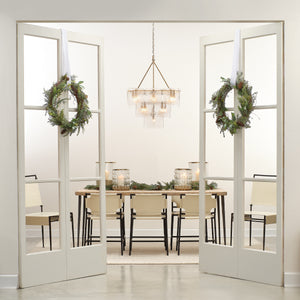 Asher Leather Dining Chair, White