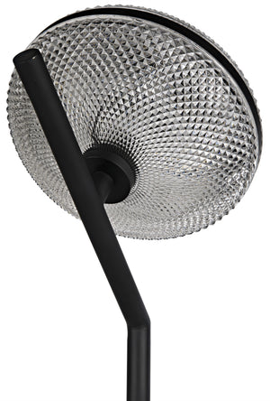 Gibson Floor Lamp, Black Steel