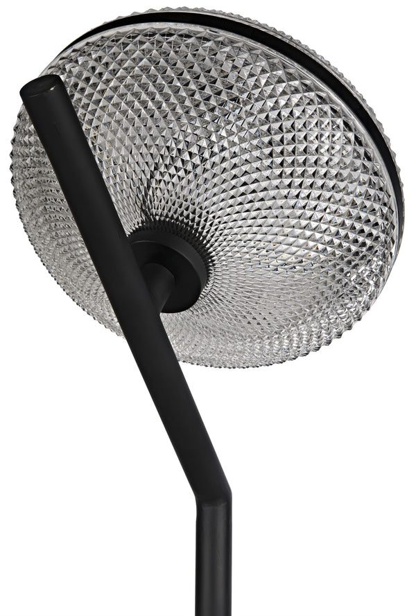 Gibson Floor Lamp, Black Steel