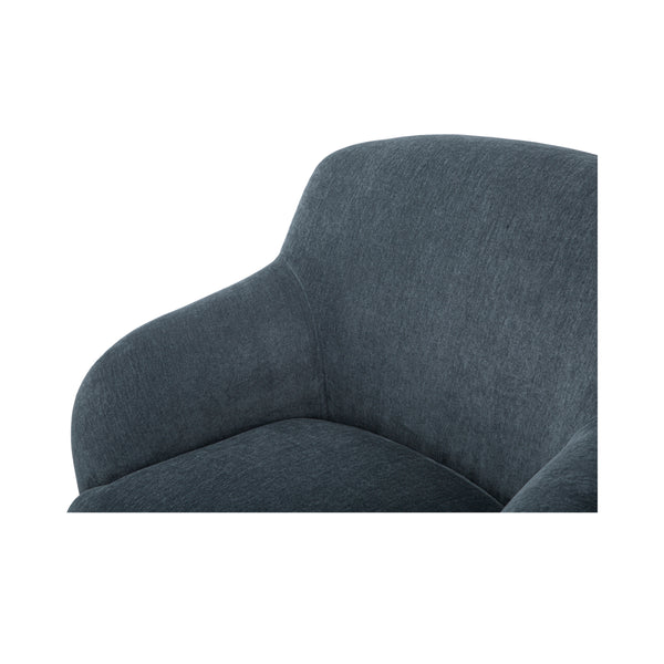 Moe's Stevie Lounge Chair in Slate Blue
