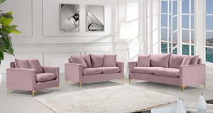 Lucy Sofa In Pink Velvet