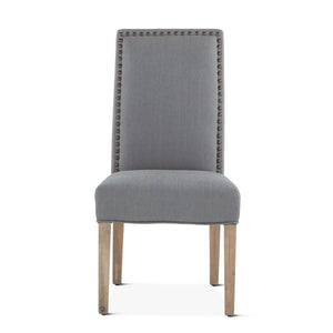 Jones Warm Gray Linen Dining Chair