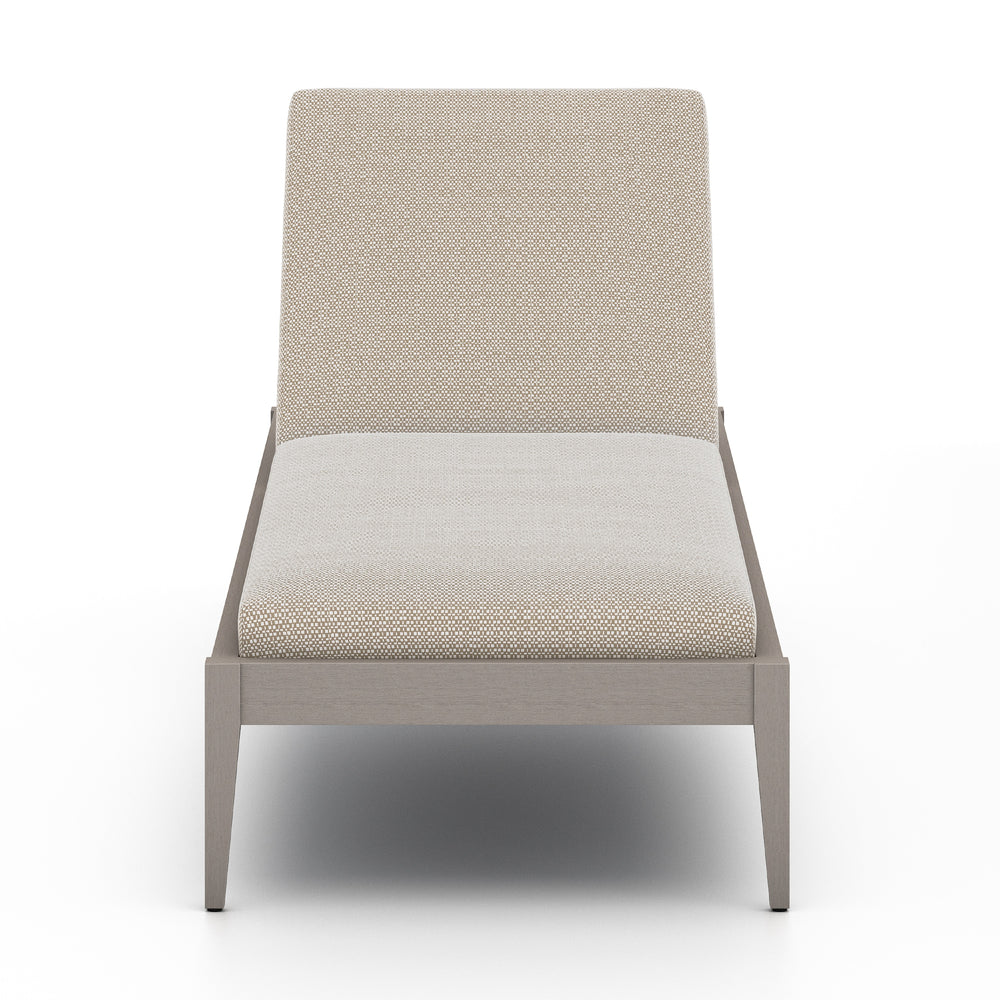 Sherwood Outdoor Chaise Lounge In Grey/Sand