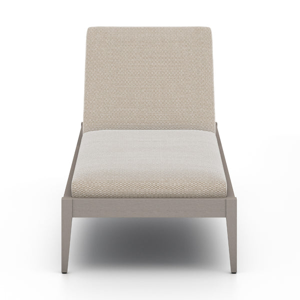 Sherwood Outdoor Chaise Lounge In Grey/Sand