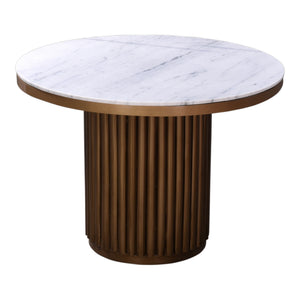 Moe's Tower Dining Table White Marble
