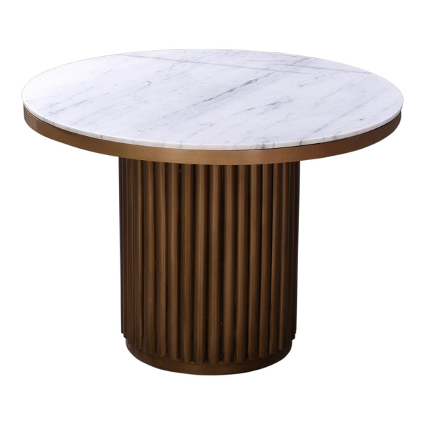 Moe's Tower Dining Table White Marble