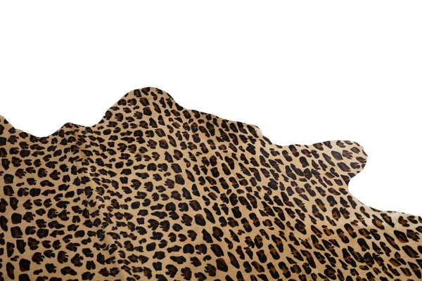 Cowhide Printed Jaguar on Caramel