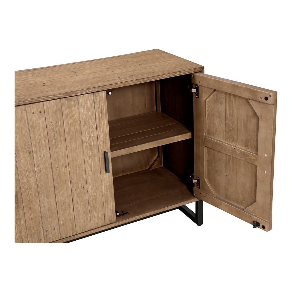 Sierra 2 Door Cabinet Natural Wood