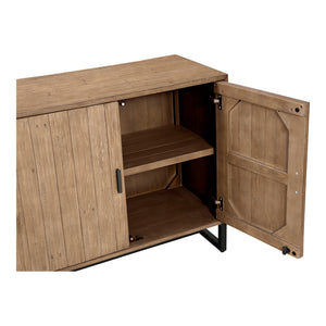 Sierra 2 Door Cabinet Natural Wood