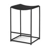 Taniel Textured Black Wood w/ Black Metal Counter Stool