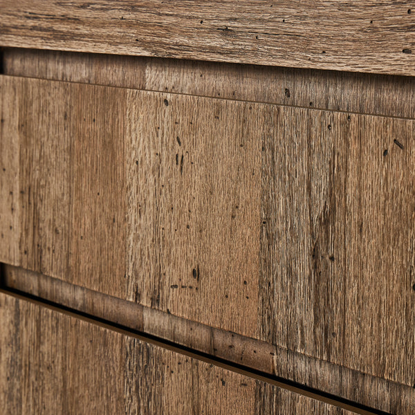 Abaso Nightstand in Rustic Wormwood Oak