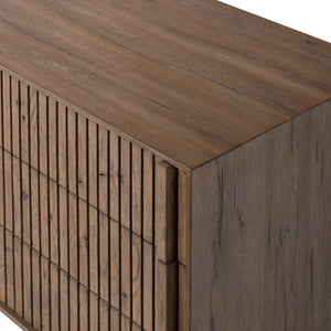 Leo Nightstand in Rustic Grey