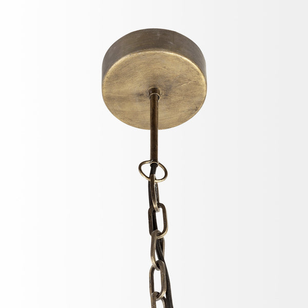 Dyson I 18x18 Black Metal Triangular Orb Pendant Light