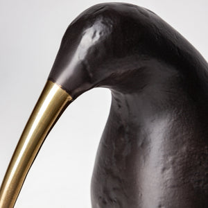 Dodo 7L x 4W Black Cast Aluminum Mauritian Bird Sculpture