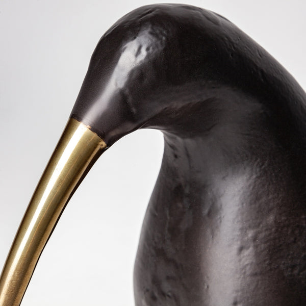 Dodo 7L x 4W Black Cast Aluminum Mauritian Bird Sculpture
