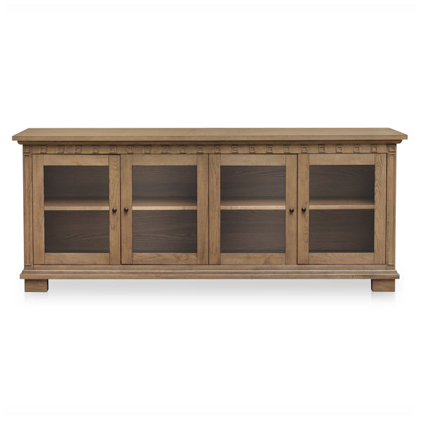 Moe's Lillian Sideboard Brown with Glass Doors