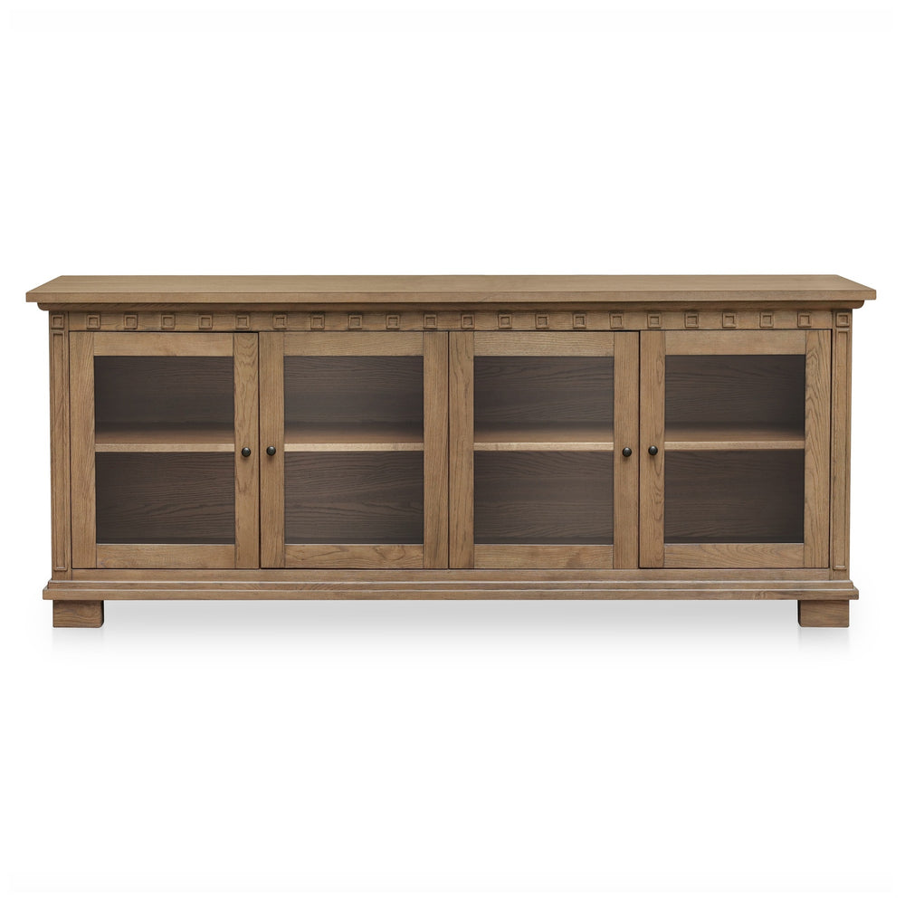 Moe's Lillian Sideboard Brown with Glass Doors