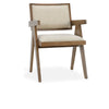 Dolton Upholstered Dining Armchair - Solid Wood Frame