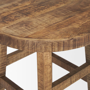 Rosie Small Brown Wood End Table