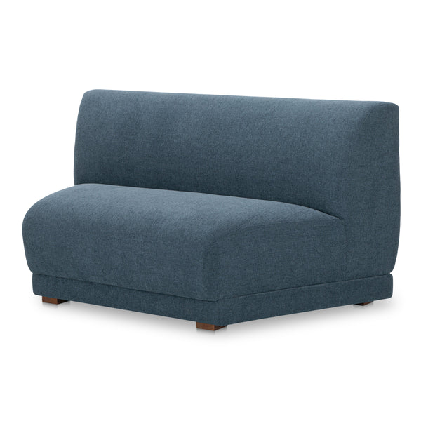 Moe's Fraser Wedge Slipper Chair Deep Blue