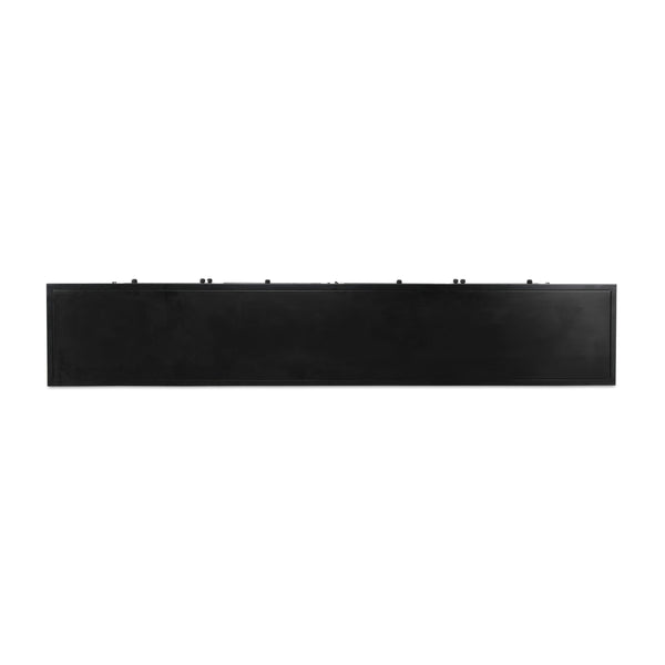Moe's Henry Metal Sideboard Black with Glass Doors