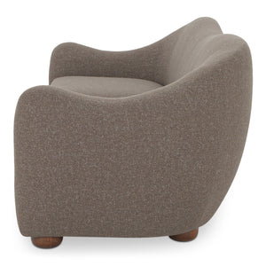 Moe's Bria Sofa in Brown with Rubberwood Feet