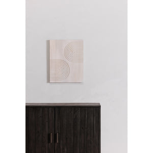 Moe's Sierra 2 Door Black Cabinet with Adjustable Shelf