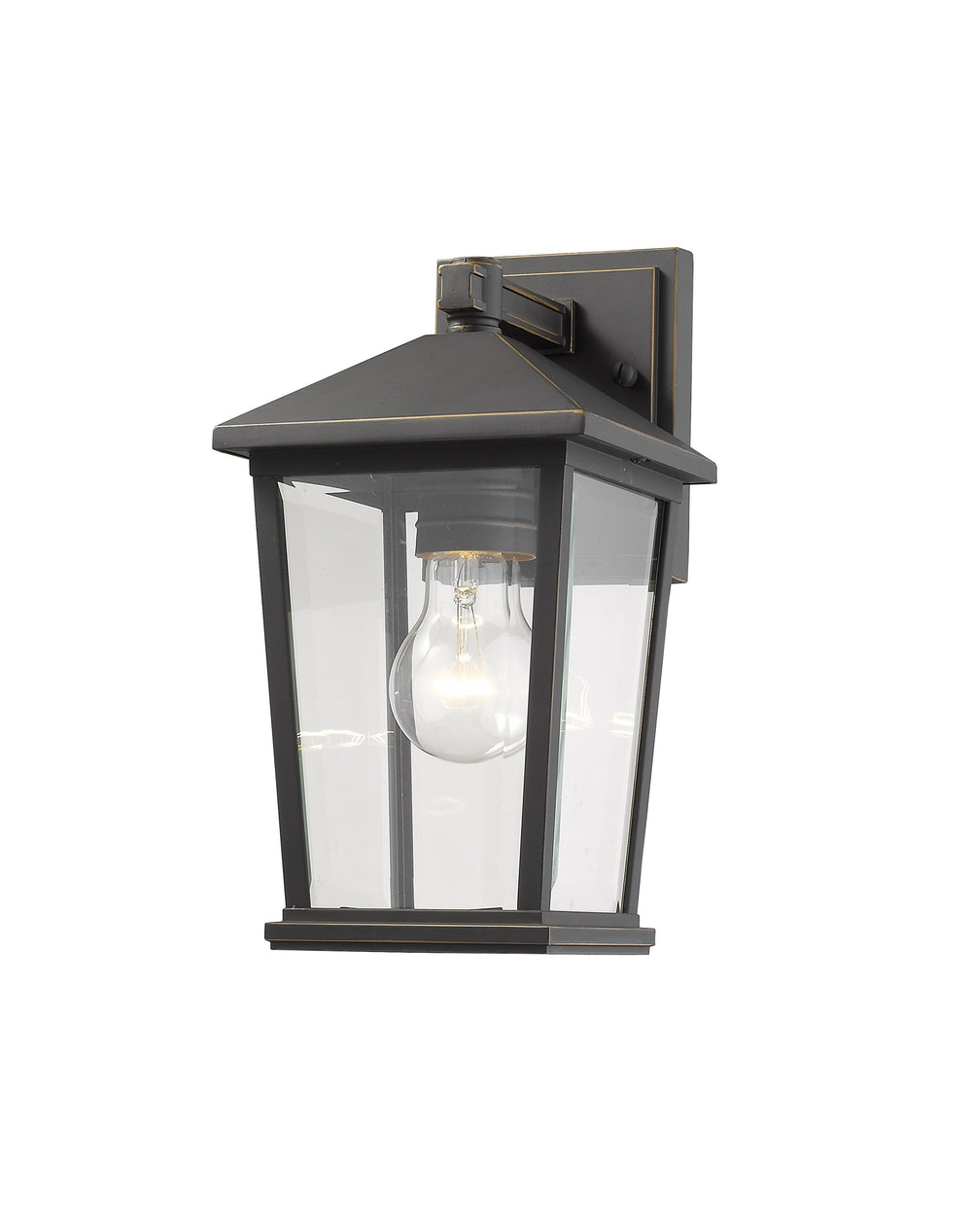 Beacon 1 Light Outdoor Wall Sconce in Oil Rubbed Bronze Finish