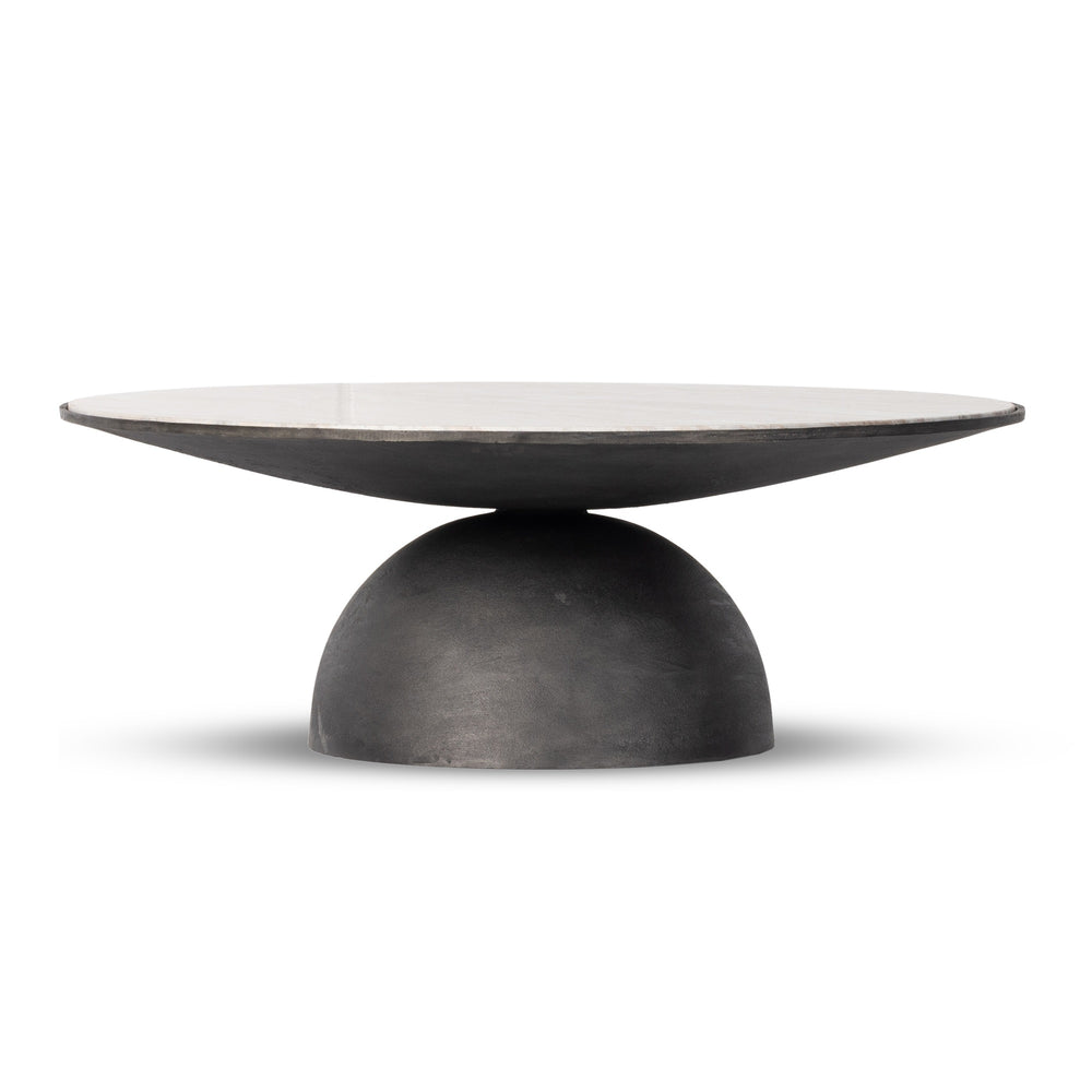 Corbett Large Coffee Table In Crm Taupe Mrb