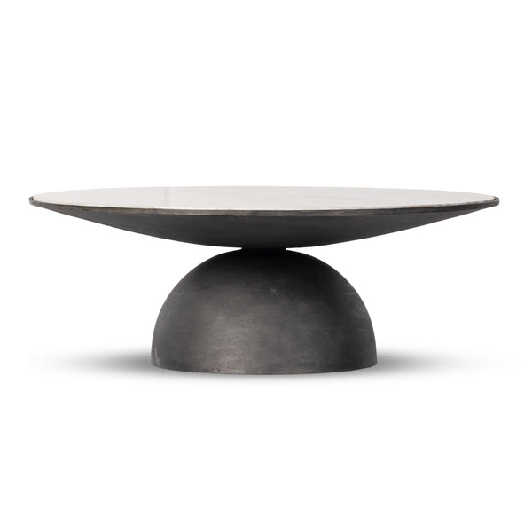 Corbett Large Coffee Table In Crm Taupe Mrb