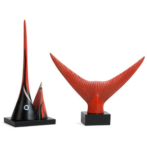 Billfish Tail Totem Sculpture