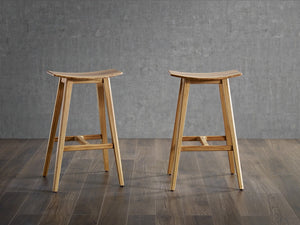 Tigris Counter Height Stool, Caramelized With Exotic Tiger Inlay
