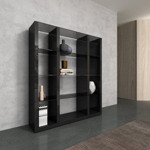 Reese Wall Unit in Grey High Gloss