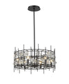 Garroway 6 Light Chandelier in Matte Black Finish