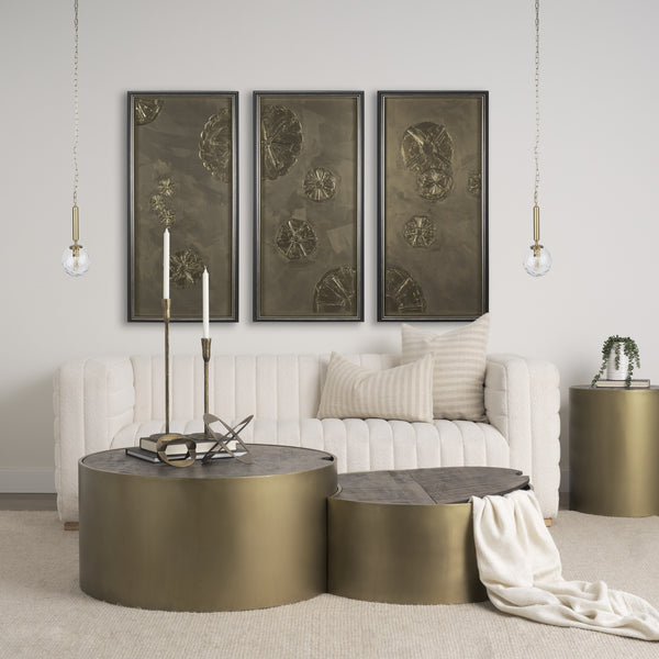 Britton Gold Metal w/ Clear Glass Globe 1-Light Pendant Light