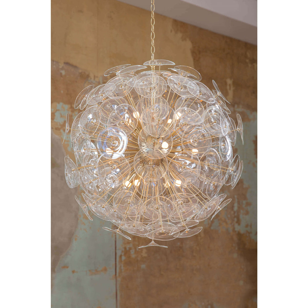 Poppy Glass Chandelier (Clear)