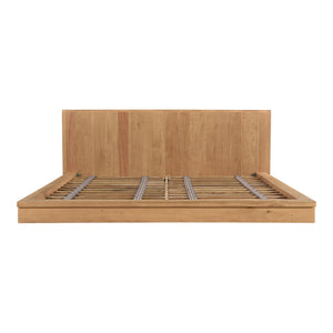 Moe's Plank Collection King Bed in Natural Oak