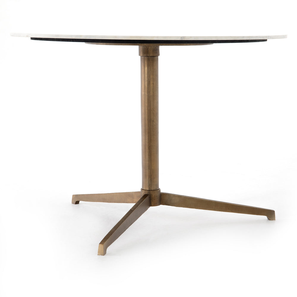 Helen Round Bistro Table In Polished White